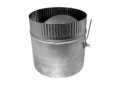 Southwark 406 Damper Section, 6 in Damper, Steel, Hot Dipped Galvanized, 28 ga