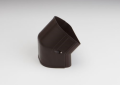 Rectorseal 84361 Fortress LCFO-122-B 4-1/2 inch PVC Lineset Cover Vertical Outside 45 Degree Elbow - Brown