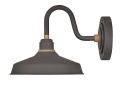 Hinkley® 10231MR Foundry Classic Traditional Small Gooseneck Barn Light, (1) Lamps LED Lamp, 100 W Fixture, 120 V, Museum Bronze Housing