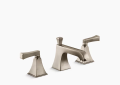 Kohler K-454-4V-BV Memoirs(R) Stately Widespread Bathroom Sink Faucet with Deco Lever Handles - Vibrant Brushed Bronze