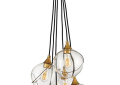 Hinkley® 30306HBR Skye Modern Wide Pendant, (6) Lamps LED Lamp, 100 W Fixture, 120 V, Heritage Brass Housing