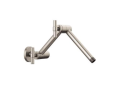 Brizo® RP81434NK Litze Jointed Shower Arm and Flange, 16 in L x 4-1/8 in W Arm, Solid Brass Arm, 1/2 in NPT, Import