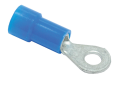 Ruud 455025 Package of 50 #6 Stud Insulated Ring Terminals for 16 and 14 Gauge Wire - Blue