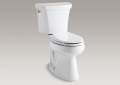 Kohler K-3989-0 Highline Comfort Height Two-Piece Dual-Flush Elongated Toilet - White