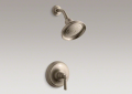 Kohler T10583-4-BV Rite-Temp(R) Pressure-Balancing Shower Faucet, Lever Handle