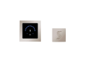THERMASOL® MTMR-SVSQ-PN MicroTouch Series Modern Steam Shower Kit, LED Display, Square Panel, Polished Nickel, Domestic