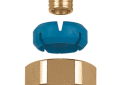 Caleffi 680504A 1/2 inch Pex Distribution Manifold Adapter - Blue