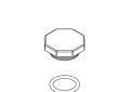 Kohler K-1036904-H-CP Plug Button Hot Kit - Polished Chrome