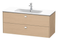 DURAVIT BR410401030 BR4104 Brioso Vanity Unit, 21.75 in OAH x 18.875 in OAW x 48 in OAD, Wall Mounting, Natural Oak Cabinet, Import