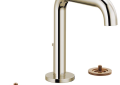 Brizo® 65332LF-PNLHP Litze® Widespread Lavatory Faucet, 1.5 gpm Flow Rate, 5 in H Spout, 6 to 16 in Center, Polished Nickel, 2 Handles, Metal Pop-Up Drain, Import