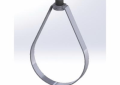 Empire 310NF0500 Adjustable Swivel Ring Hanger, 5 in Pipe, 1000 lb, 1/2 in Rod, Carbon Steel, Pre-Galvanized, Domestic