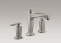 Kohler T16236-4-BN Deck-Mount Bath Faucet Trim, Lever Handles