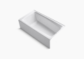 Kohler K-506-0 60 inch x 32 inch Mendota Series Alcove Bath Tub with Right-Hand Drain - White