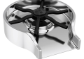 DELTA® GR250 Glass Rinser, 2-1/2 in THK Max Deck, 2-1/2 in L Spout, 1-1/8 in H Spout, 1.2 gpm at 60 psi, Metal, Polished Chrome, Import