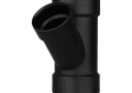 Charlotte ABS 00601 2000 Pipe Reducing Wye, Fitting/Connector: Reducing Wye, 4 x 4 x 3 in Nominal, Hub End Style, SCH 40/STD, ABS, Domestic