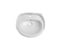 Barclay B/3-3051WH Arianne Lavatory Basin Only, Oval Shape, 19-1/2 in W x 16-3/4 in D, Wall Mount, Vitreous China, White, Import