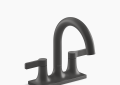 Kohler K-28124-4-BL Venza(R) Centerset Bathroom Sink Faucet, 1.2 GPM - Matte Black