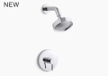 Kohler K-TS949-4-CP Stillness Rite-Temp Shower Valve Trim - Polished Chrome