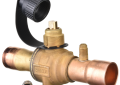 Ruud BVS-118 1-1/8 inch OD Sweat Bi-Directional Refrigeration Full Port Ball Valve
