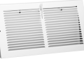 Hart and Cooley 655-146-W 14" x 6" Steel One Way Baseboard Register with Plate Damper - White