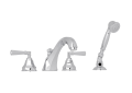 Rohl® A1904LMAPC Palladian High Neck Single Tub Filler, 1.8 gpm Flow Rate, Polished Chrome, Transitional Function