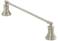 Moen® YB9824BN Towel Bar, Weymouth™, 24 in L Bar, 3.83 in OAD x 2.4 in OAH, Aluminum, Brushed Nickel, Import