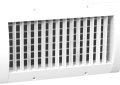 Hart and Cooley SV1-186-SA-12 18" x 6" Aluminum Single Deflection Ceiling Diffuser for 12" Spiral Duct - Satin Anodized