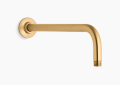 Kohler K-10124-2MB Wall-Mount Rainhead Arm and Flange - Vibrant Brushed Moderne Brass