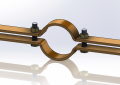 Empire Industries 50CTI0300 3 inch Copper Epoxy Coated Standard Riser Clamp
