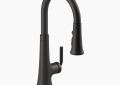 Kohler K-23764-BL Tone(R) Pull-Down Kitchen Sink Faucet with Three-Function Sprayhead - Matte Black