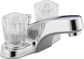 Peerless Faucets P245LF-M Two Handle Lavatory Faucet with Drain Pop-Up - Chrome