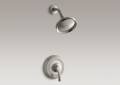 Kohler T12014-4-BN Rite-Temp(R) Pressure-Balancing Shower Faucet, Lever Handle