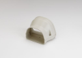 Rectorseal 84126 Fortress LDR-122-92-I 4-1/2 inch x 3-1/2 inch PVC Lineset Cover Coupling - Ivory