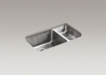 Kohler 3174-NA High/Low Undercounter Kitchen Sink