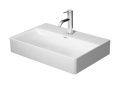DURAVIT 2356600041 DuraSquare Compact Furniture Washbasin, Rectangle Shape, 23-5/8 in L x 15-3/4 in W x 5-3/4 in H, DuraCeram®, White, Import