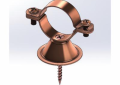 Empire 129CT0200 Bell Van Hanger, 2 in Pipe/Tube, Carbon Steel, Copper Epoxy Coated (Copper-Gard)
