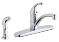 Elkay® LK1001CR Kitchen Faucet, Everyday, 1.5 gpm Flow Rate, Swivel Spout, Polished Chrome, 1 Handle, 4 Faucet Holes, Import
