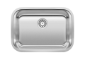 Blanco 441025 STELLAR™ Kitchen Sink, Refined Brushed, Rectangle Shape, 26 in L x 16 in W x 8 in D Bowl, 28 in L x 18 in W, Under Mount, 18 ga 304 Stainless Steel