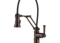 Brizo® 63225LF-RB Articulating Kitchen Faucet, Artesso®, Commercial, 1.8 gpm Flow Rate, Swivel Spout, Venetian Bronze, 1 Handles, Domestic