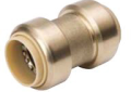 Mueller 630-004 3/4 inch Push-Fit Lead Free Brass Coupling