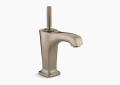Kohler K-16230-4-SN Margaux(R) Single-hole bathroom sink faucet with 5-3/8" spout and lever handle