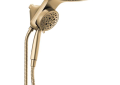 DELTA® 58680-CZ HydroRain® 2-in-1 Shower Head and Hand Shower Combo, 7-7/8 and 4-1/8 in Dia Shower Head, 1.75 gpm Flow Rate, 82 in L Hose, Brilliance® Champagne Bronze, Import