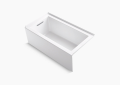 Kohler K-20202-LA-0 60 Inch x 32 Inch Underscore Alcove Bath Tub with Left Hand Drain - White