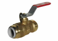Red and White 5070-1/2 Brass 1/2 inch EzGrip x 1/2 inch EzGrip Full Port Ball Valve