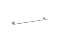 DELTA® 759240 Trinsic® Towel Bar, 24 in L Bar, 3-5/16 in OAD x 1-1/8 in OAH, Brass, Polished Chrome, Import