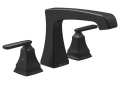 DELTA® T2764-BL Ashlyn® Roman Tub Trim, Commercial/Residential, 18 gpm Flow Rate, 8 to 16 in Center, Matte Black, 2 Handles, Function: Traditional, Import