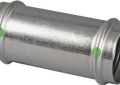 Viega 80325 ProPress 1-1/4 inch Press Type 316 Stainless Steel Slip Coupling with EPDM Sealing Elements