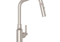 ROHL A3431ILSTN-2 Campo Side Lever Pulldown Faucet - Satin Nickel