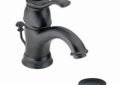 Moen® 6102WR Bathroom Faucet, Kingsley®, 1.5 gpm Flow Rate, 3 in H Spout, 1 Handle, Pop-Up Drain, 1 Faucet Hole, Wrought Iron, Function: Traditional