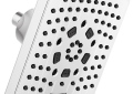 Brizo® 87406-PC Essential™ Shower Series Kintsu™ Multi-Function Shower Head, 1.75 gpm Max Flow, 5 Sprays, Wall Mount, 7 in L x 7-3/16 in W x 4-5/8 in H Head, Import